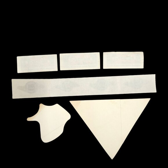 MGB North America Moss Rahal Helmet NER SCCA Decal Sticker Lot Vintage 90s NOS - Picture 2 of 9